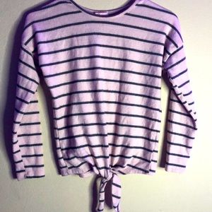 Girls long sleeve striped shirt